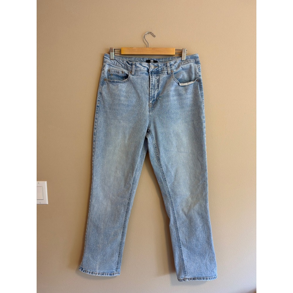 Frye Womens High Rise Straight Leg Light Wash Denim Jeans Size 8/29